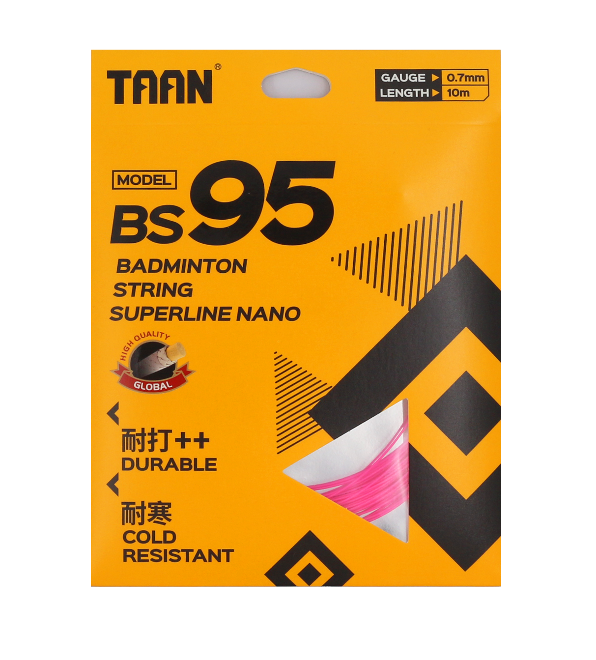 Струна для бадминтона TAAN Nano BS 95  (10 метров) PINK
